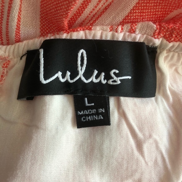 NWT Lulu’s Orange and White Jumpsuit - Picture 8 of 11